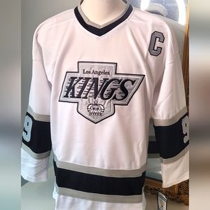 Wayne Gretzky White Los Angeles Kings CCM Jersey